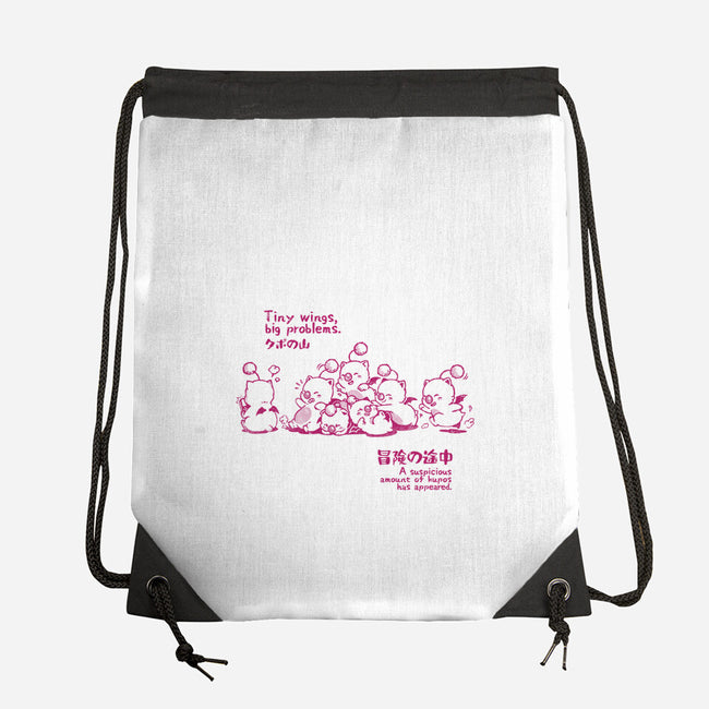 Tiny Wings Big Problems-None-Drawstring-Bag-Arigatees
