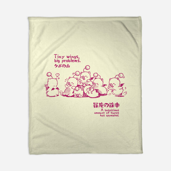 Tiny Wings Big Problems-None-Fleece-Blanket-Arigatees