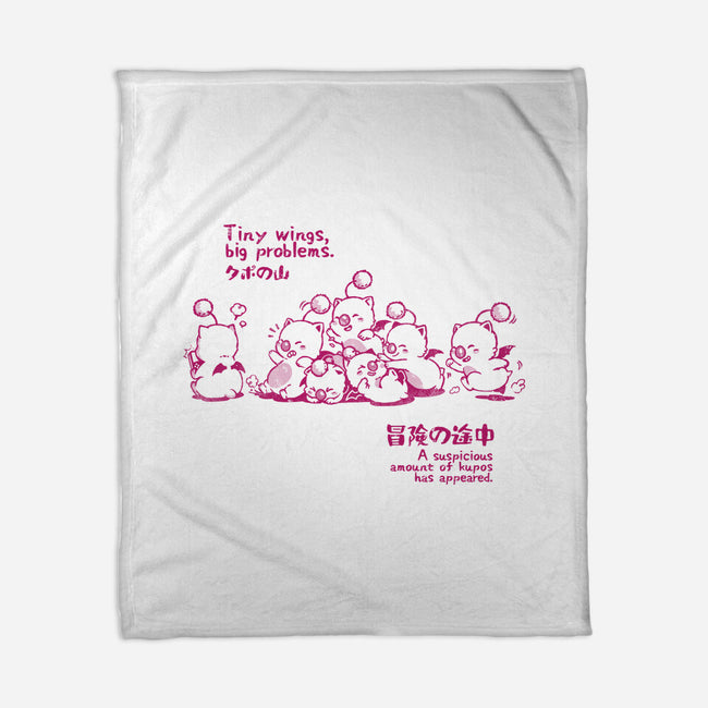 Tiny Wings Big Problems-None-Fleece-Blanket-Arigatees