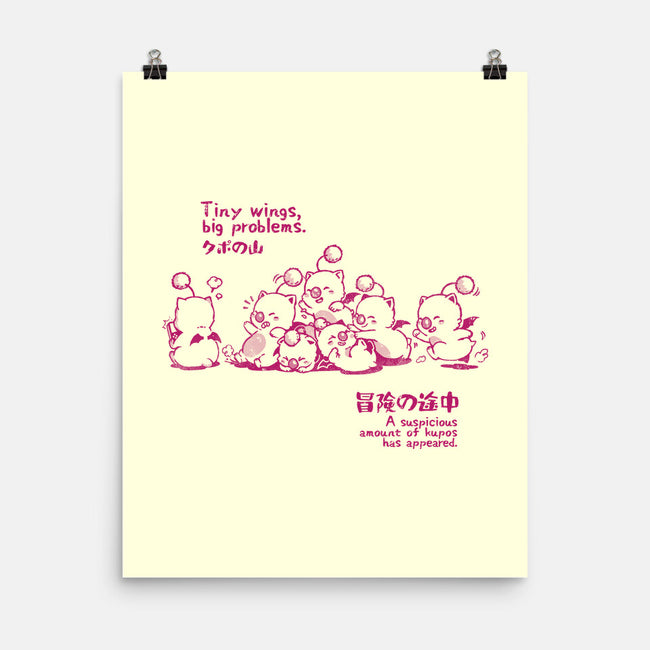 Tiny Wings Big Problems-None-Matte-Poster-Arigatees