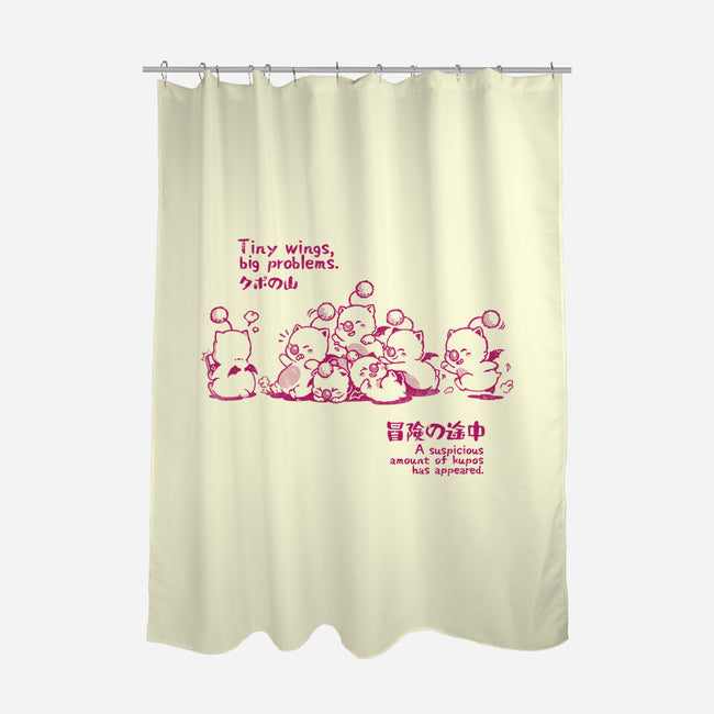 Tiny Wings Big Problems-None-Polyester-Shower Curtain-Arigatees
