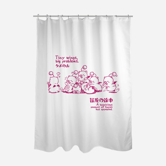 Tiny Wings Big Problems-None-Polyester-Shower Curtain-Arigatees