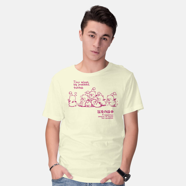 Tiny Wings Big Problems-Mens-Basic-Tee-Arigatees