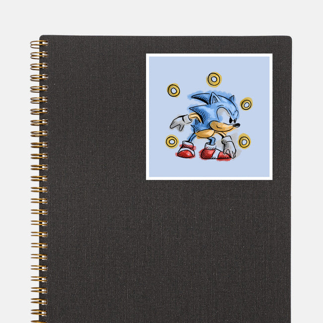 Water Hedgehog-None-Glossy-Sticker-nickzzarto