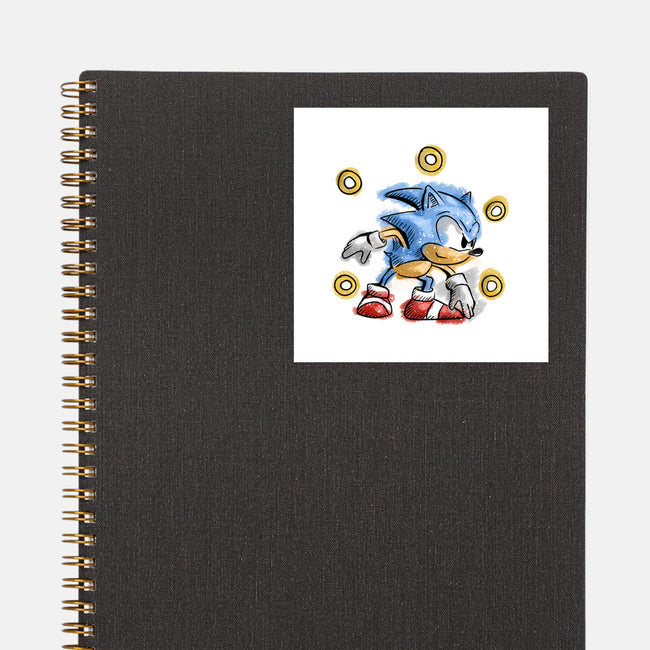 Water Hedgehog-None-Glossy-Sticker-nickzzarto