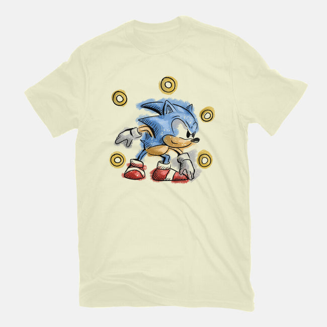 Water Hedgehog-Mens-Basic-Tee-nickzzarto