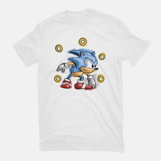 Water Hedgehog-Unisex-Basic-Tee-nickzzarto