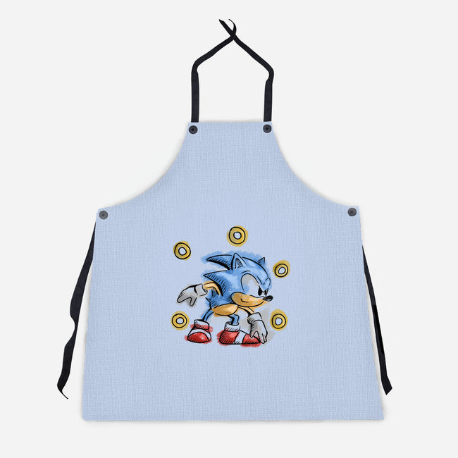 Water Hedgehog-Unisex-Kitchen-Apron-nickzzarto