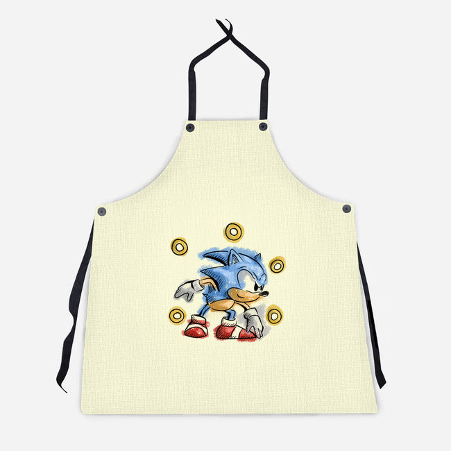 Water Hedgehog-Unisex-Kitchen-Apron-nickzzarto