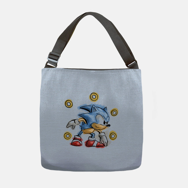 Water Hedgehog-None-Adjustable Tote-Bag-nickzzarto