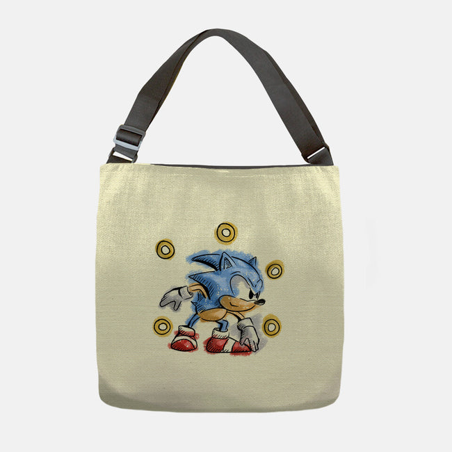 Water Hedgehog-None-Adjustable Tote-Bag-nickzzarto