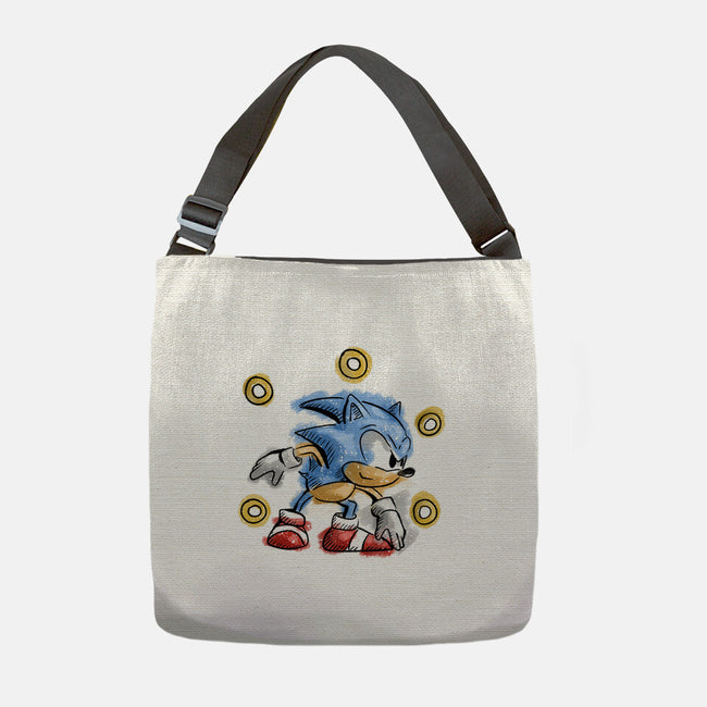 Water Hedgehog-None-Adjustable Tote-Bag-nickzzarto