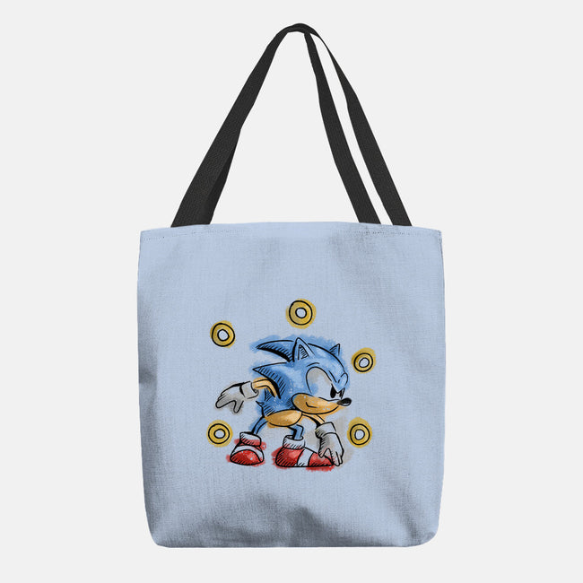 Water Hedgehog-None-Basic Tote-Bag-nickzzarto