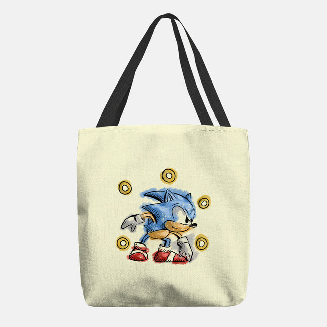Water Hedgehog-None-Basic Tote-Bag-nickzzarto