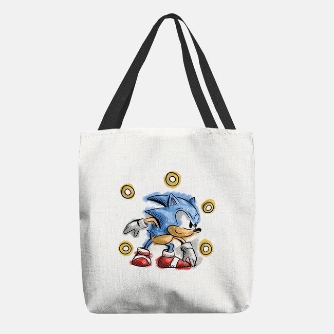 Water Hedgehog-None-Basic Tote-Bag-nickzzarto