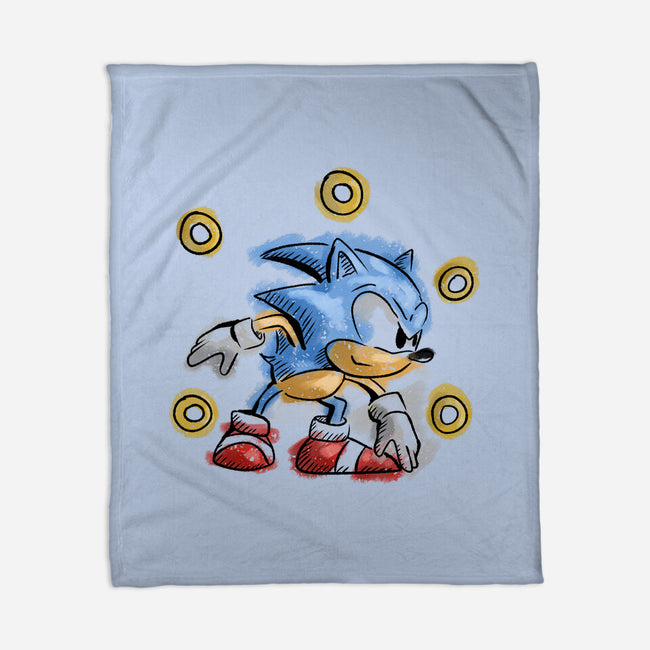 Water Hedgehog-None-Fleece-Blanket-nickzzarto