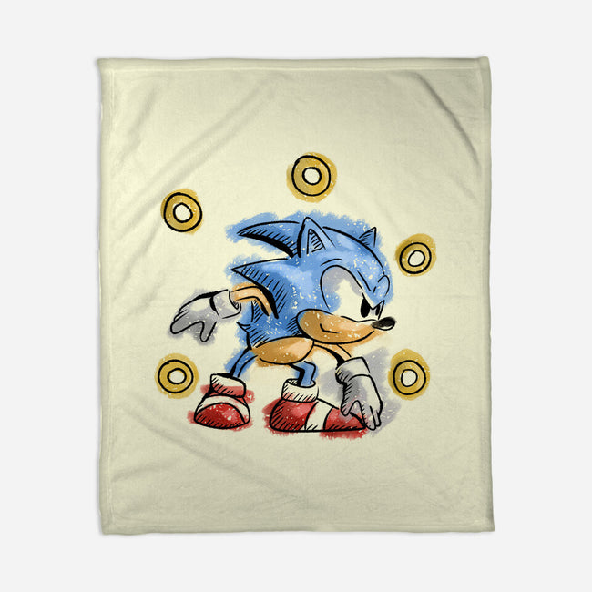Water Hedgehog-None-Fleece-Blanket-nickzzarto