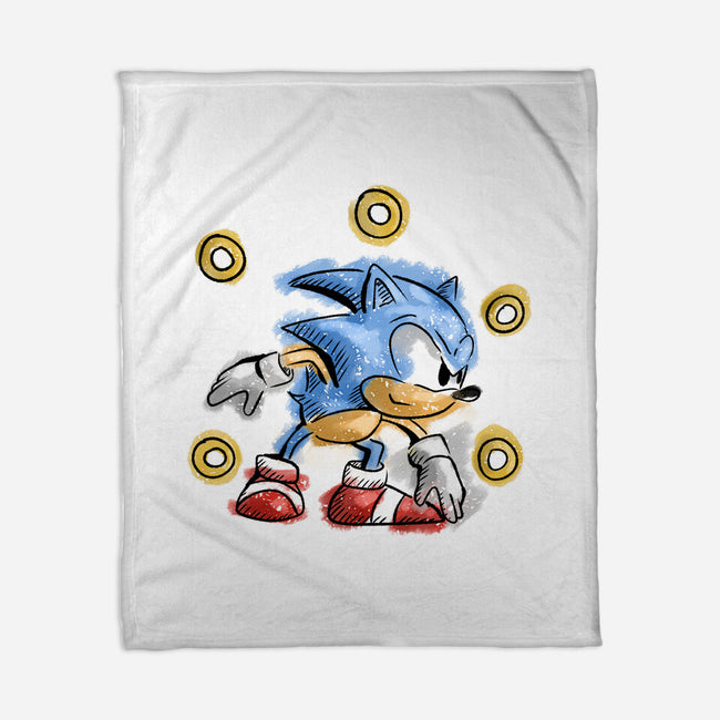 Water Hedgehog-None-Fleece-Blanket-nickzzarto
