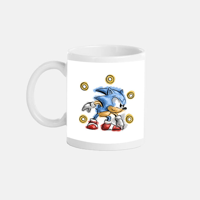 Water Hedgehog-None-Mug-Drinkware-nickzzarto