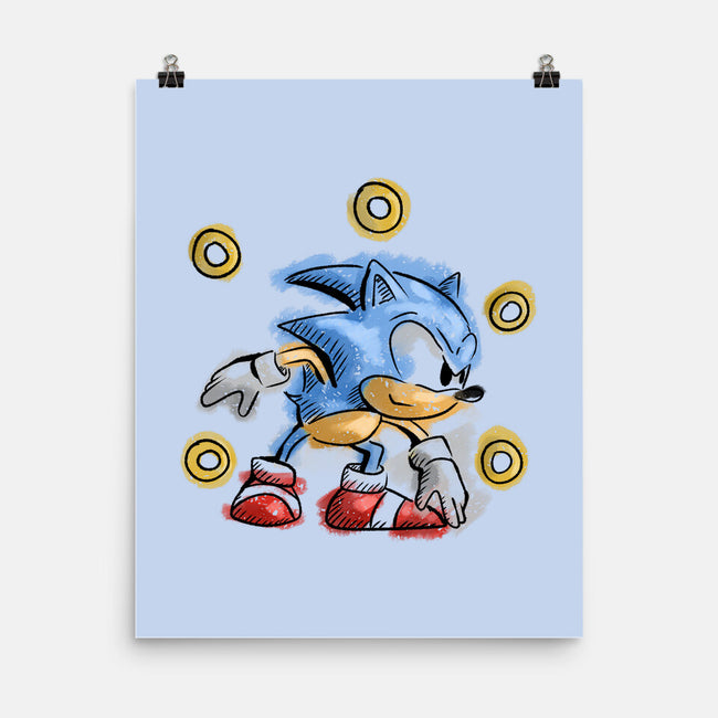 Water Hedgehog-None-Matte-Poster-nickzzarto
