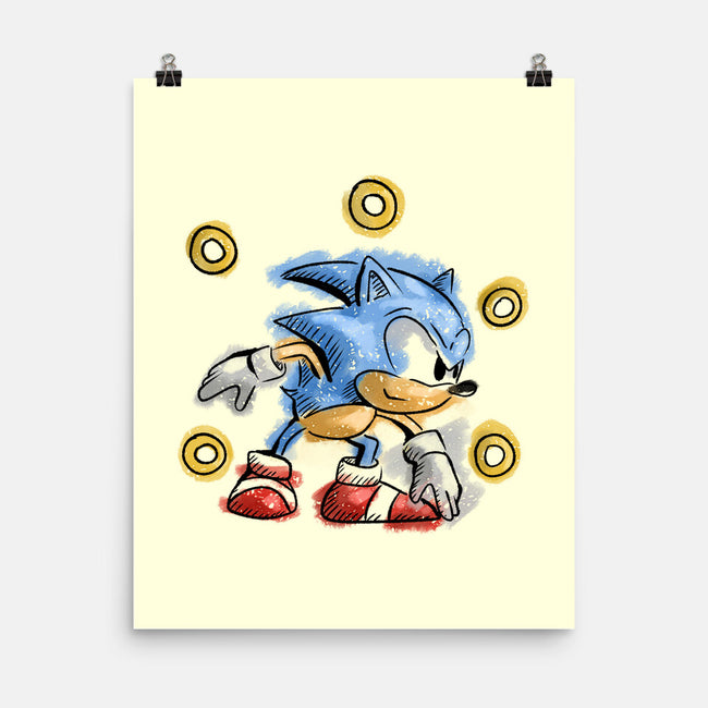 Water Hedgehog-None-Matte-Poster-nickzzarto