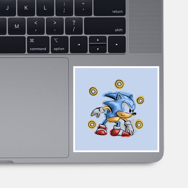 Water Hedgehog-None-Glossy-Sticker-nickzzarto