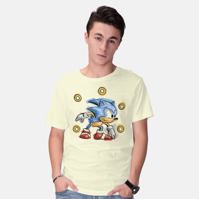 Water Hedgehog-Mens-Basic-Tee-nickzzarto