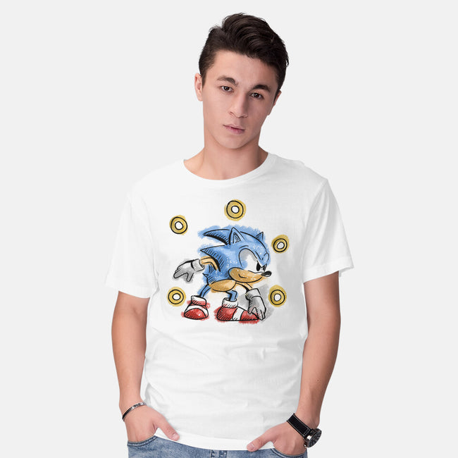 Water Hedgehog-Mens-Basic-Tee-nickzzarto