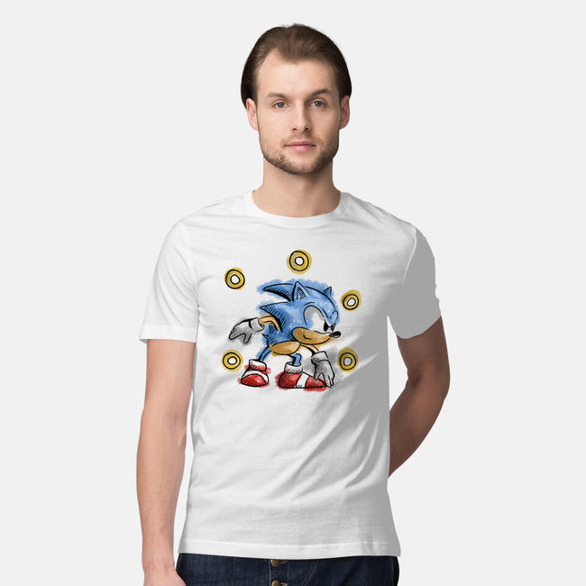 Water Hedgehog-Mens-Premium-Tee-nickzzarto