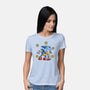 Water Hedgehog-Womens-Basic-Tee-nickzzarto
