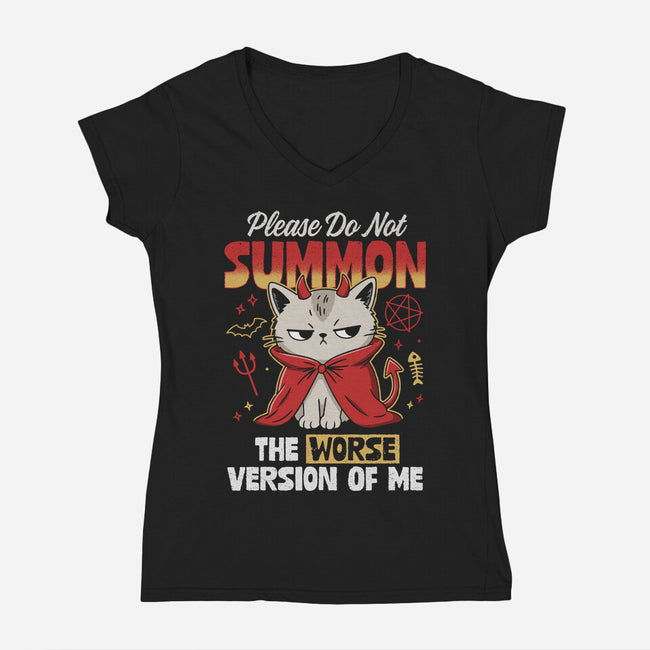 The Worse Version Of Me-Womens-V-Neck-Tee-Popnotic