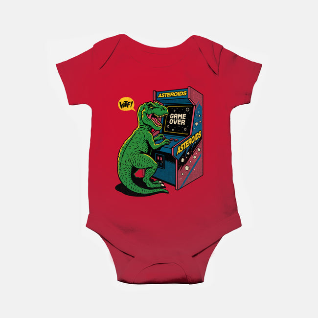 Game Over Dino-Baby-Basic-Onesie-Popnotic