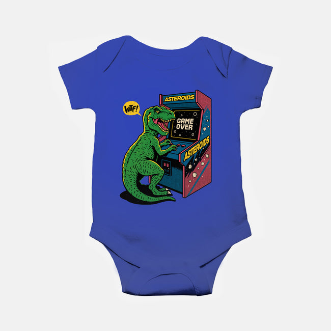 Game Over Dino-Baby-Basic-Onesie-Popnotic