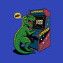 Game Over Dino-Womens-Basic-Tee-Popnotic
