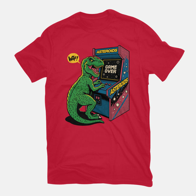 Game Over Dino-Unisex-Basic-Tee-Popnotic