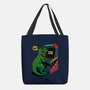 Game Over Dino-None-Basic Tote-Bag-Popnotic