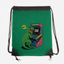 Game Over Dino-None-Drawstring-Bag-Popnotic