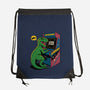 Game Over Dino-None-Drawstring-Bag-Popnotic