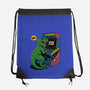 Game Over Dino-None-Drawstring-Bag-Popnotic