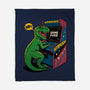Game Over Dino-None-Fleece-Blanket-Popnotic