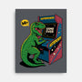 Game Over Dino-None-Stretched-Canvas-Popnotic