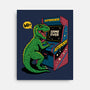 Game Over Dino-None-Stretched-Canvas-Popnotic