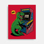 Game Over Dino-None-Stretched-Canvas-Popnotic