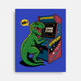 Game Over Dino-None-Stretched-Canvas-Popnotic