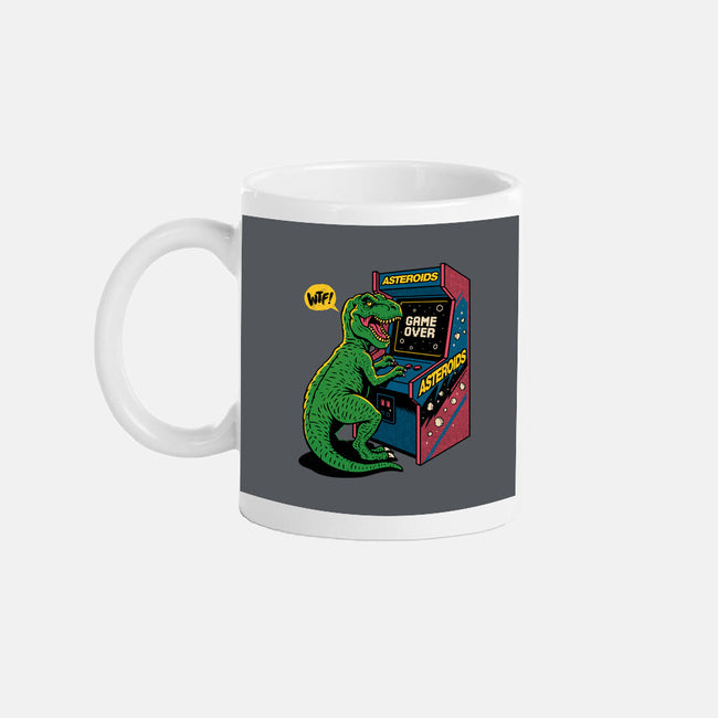 Game Over Dino-None-Mug-Drinkware-Popnotic