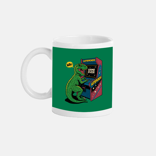 Game Over Dino-None-Mug-Drinkware-Popnotic