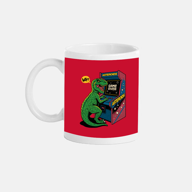Game Over Dino-None-Mug-Drinkware-Popnotic