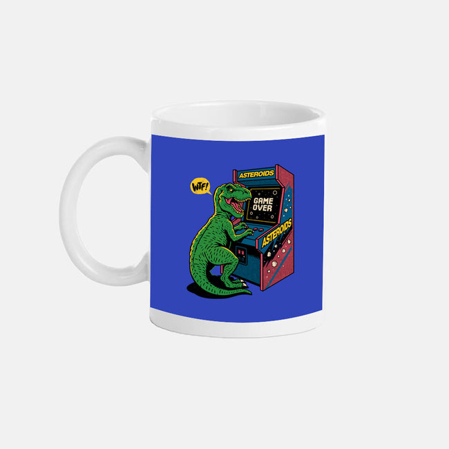 Game Over Dino-None-Mug-Drinkware-Popnotic