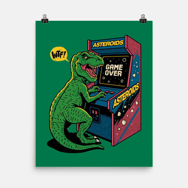 Game Over Dino-None-Matte-Poster-Popnotic