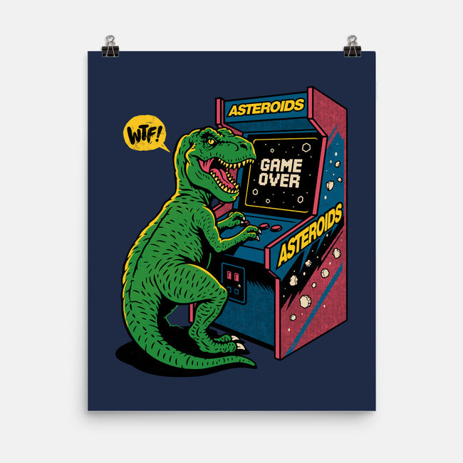 Game Over Dino-None-Matte-Poster-Popnotic